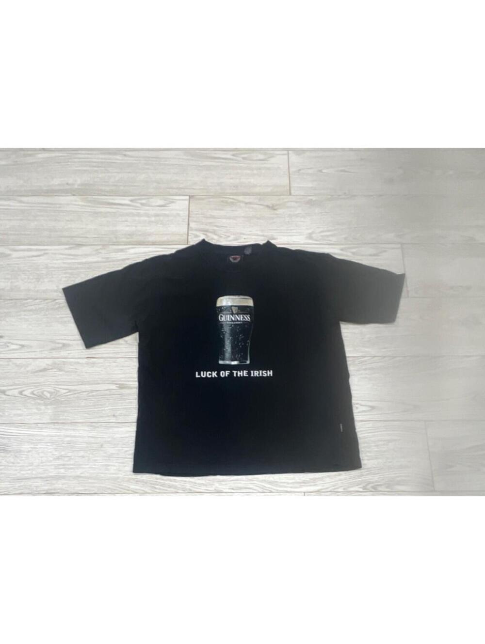 Guinness Men's Black Solid Graphic T-Shirt Size XL $59
